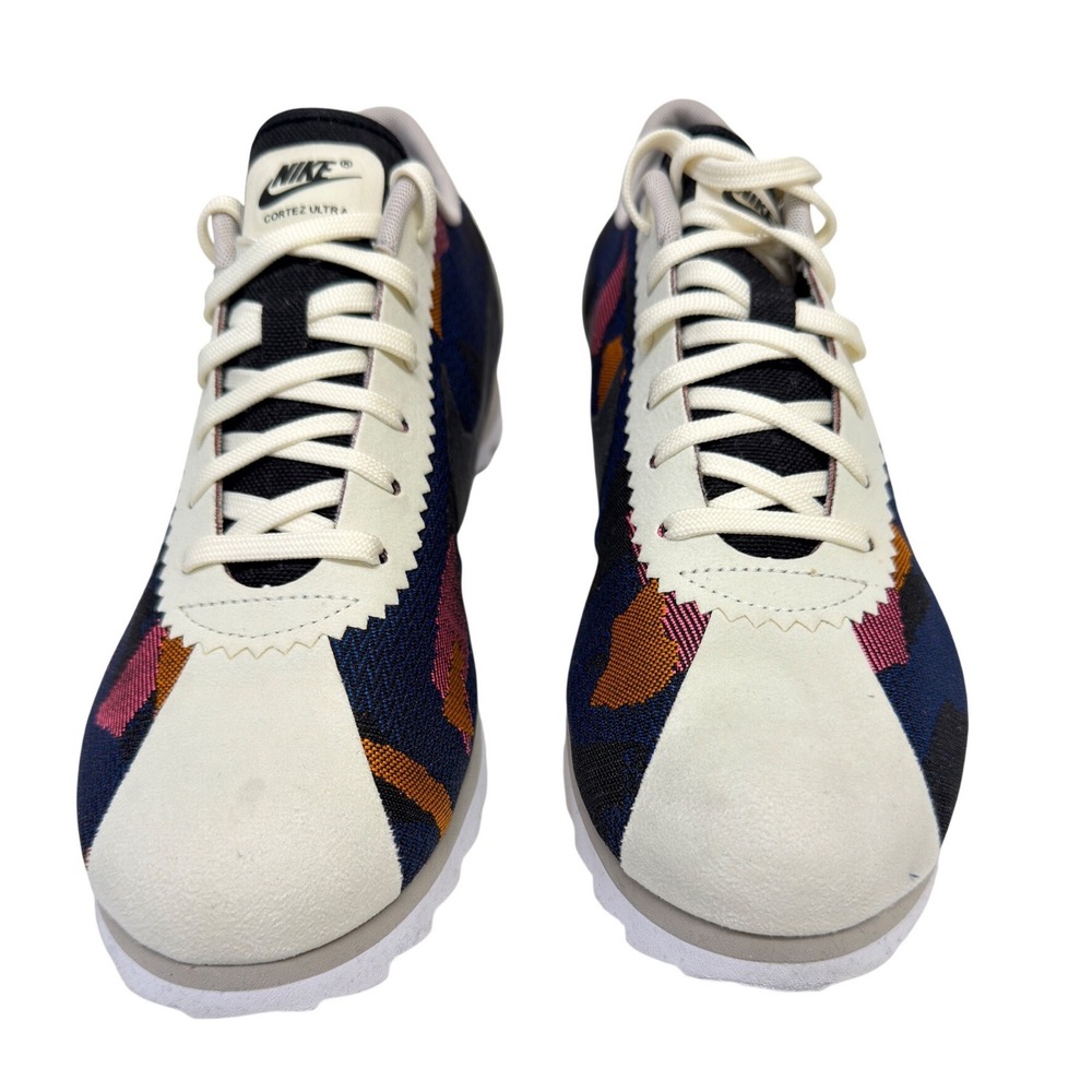 Nike Cortez Ultra Women 8.5 Blue Multicolor Jacquard Knit Retro Sneakers